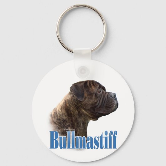 Naam Brindle Bullmastiff Sleutelhanger (Voorkant)