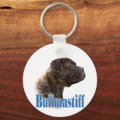 Naam Brindle Bullmastiff Sleutelhanger (Achterkant)