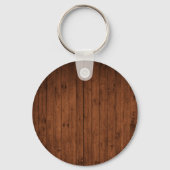 Naam Cabin Rustic Wood Sleutelhanger (Achterkant)