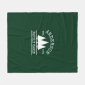 Naam Cabine Familienaam Forest Green Fleece Deken (Voorkant (Horizontaal))