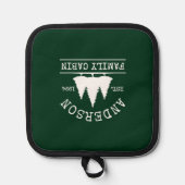 Naam Cabine Familienaam Forest Green Pannenlap (Voorkant)