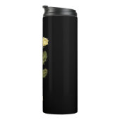 Naam Cactus Flower Black Thermal Tumbler Thermosbeker (Geroteerd rechts)