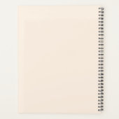 Naam Calligrafie Monogram Hart Planner (Achterkant)