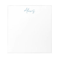 Naam Calligrafie Schrift Eenvoudig Simpel Wit Blau
