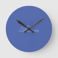 Naam Calligrafie Script Plain Simple Blue