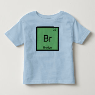 Naam chemie onderdeel periodieke tabel kinder shirts