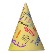 Naam Collage 🎁 Geweldig Word Cloud Fun Fab Feesthoedjes (Rechts)