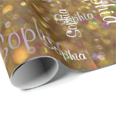 Naam Collage Gift Sjabloon Cadeaupapier (Rol Hoek)