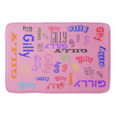 Naam Collage 🎁 Verbazingwekkende Word Cloud Hot P Badmat (Voorkant)