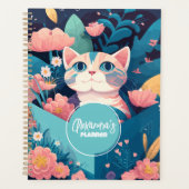  naam Cute Cat Feminine Planner (Voorkant)