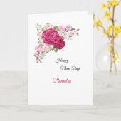 Naam Dag Floral Card Kaart (Gele Bloem)