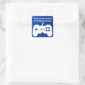Naam Dank u Party Blue Gaming Sticker (Tas)