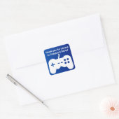 Naam Dank u Party Blue Gaming Sticker (Envelop)