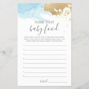 Naam dat Baby Baby shower Game Flyer