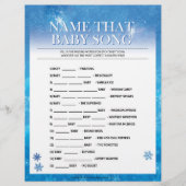 Naam dat Baby Song [Snowy Blue] Briefhoofd (Voorkant)