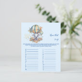 Naam dat nummer Baby shower Game (Staand voorkant)