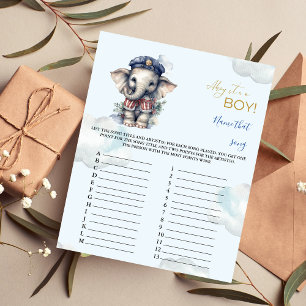 Naam dat nummer Baby shower Game