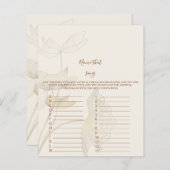 Naam dat nummer Baby shower Game (Voorkant / Achterkant)