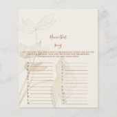 Naam dat nummer Baby shower Game (Voorkant)