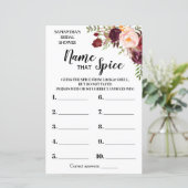 Naam dat Spice Marsala Flowers Vrijgezellenfeest G (Staand voorkant)