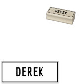 Naam Derek Rubberstempel (Gestempeld)