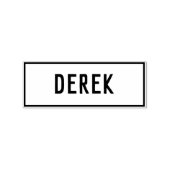 Naam Derek Rubberstempel (Afrduk)