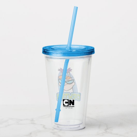 Naam Dexter Grafisch Acryl Drinkbeker (Achterkant)