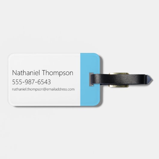 Naam Dexter Grafisch Bagagelabel (Achterkant horizontaal)