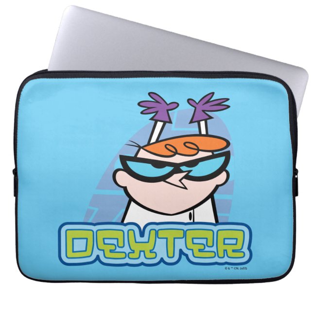 Naam Dexter Grafisch Laptop Sleeve (Voorkant)