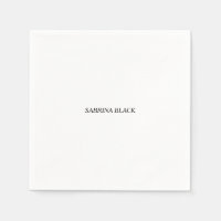 Naam Duidelijk Modern Minimalistisch Eenvoudig Wit