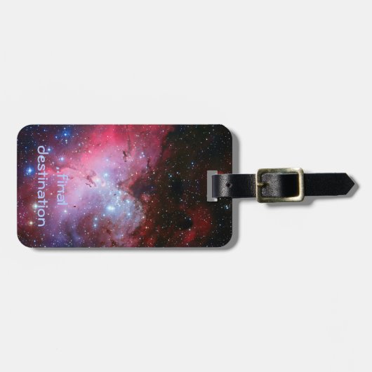 Naam, Eagle Nebula afbeelding voor kosmische ruimt Bagagelabel (Voorkant horizontaal)
