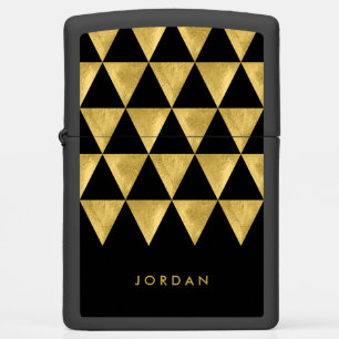 Naam Elegant Black Driangle Geometric Pattern