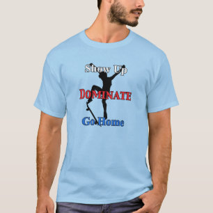 Naam en Aantal op Rug Seriële Skateboarder T-shirt