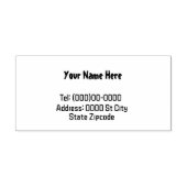 Naam en adres  rubberen stempel (Afrduk)