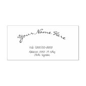 Naam en adres  rubberen stempel (Afrduk)