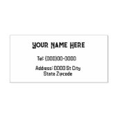 Naam en adres  rubberen stempel (Afrduk)