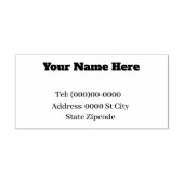 Naam en adres  rubberen stempel (Afrduk)