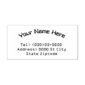 Naam en adres  rubberen stempel (Afrduk)