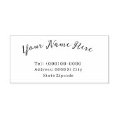 Naam en adres rubberen stempel (Afrduk)