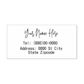 Naam en adres  	rubberstempel (Afrduk)