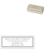 Naam en adres 	rubberstempel (Gestempeld)