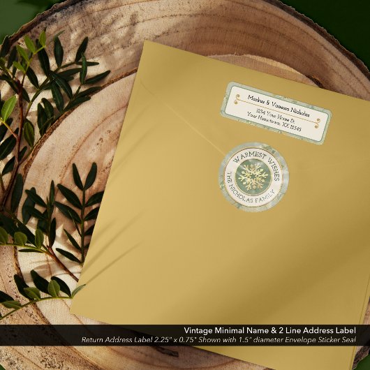  naam en adres van 2 regels etiket