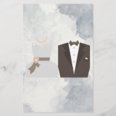 Naam en adres van de Love Song Bride & Groom Game Flyer (Achterkant)