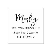 Naam en adres van de Schattigee scriptfamilie Rubberstempel (Afrduk)