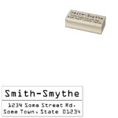 Naam en adres van het thema Techniek en Computing Rubberstempel (Gestempeld)