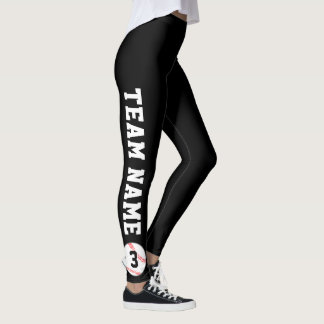 Naam en afspeelnummer van het aangepast team van B Leggings