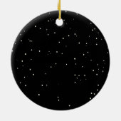 Naam en datum Gepersonaliseerde kerstversiering Keramisch Ornament (Achterkant)
