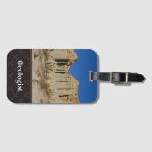 Naam en fotosjabloon van geoloog bagagelabel (Voorkant (horizontaal))