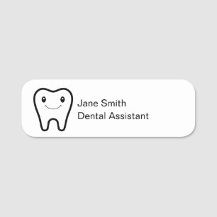Naam en functie tandartsassistent Happy Tooth Naamplaatje