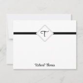 Naam en Initiaal Persoonlijke notitiekaarten Notitiekaartje (Voorkant)